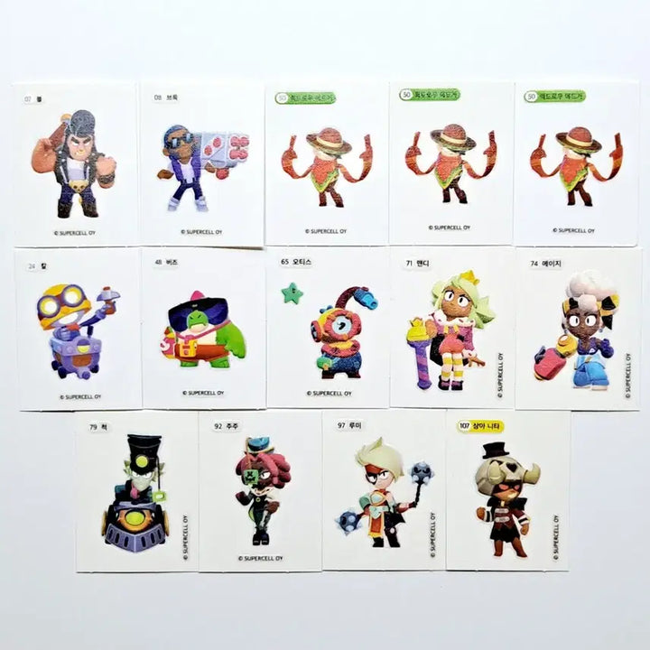 [BUNJANG] Brawl Stars Sticker Bundle Set / 브롤스타즈 띠부씰 일괄 판매