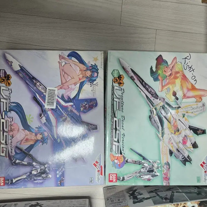 [BUNJANG] Bandai VF-25F Messiah Macross Frontier Ranka Lee Decal Version Bundle Set / 반다이 VF-25F 데카르챠 란카 크랑 일괄