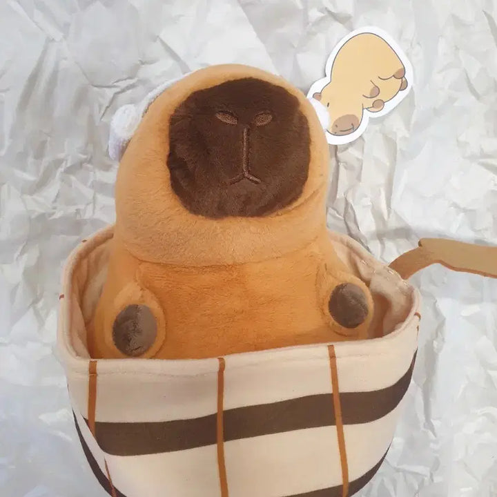 [BUNJANG] Capybara Spa Plush Toy Medium / 카피바라 스파 인형 중형 인형