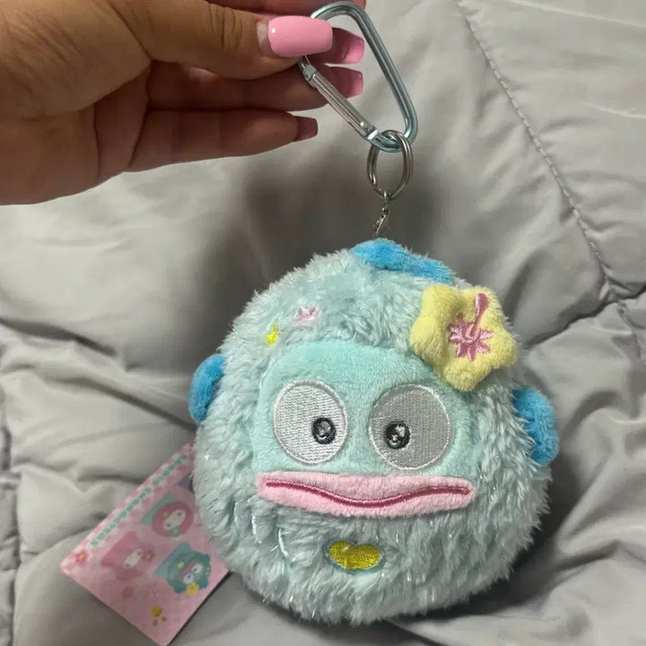 [BUNJANG] Sanrio Hangyodon Daruma Lucky Charm Keychain / 산리오 한교동 다루마 달마 행운 인형 키링
