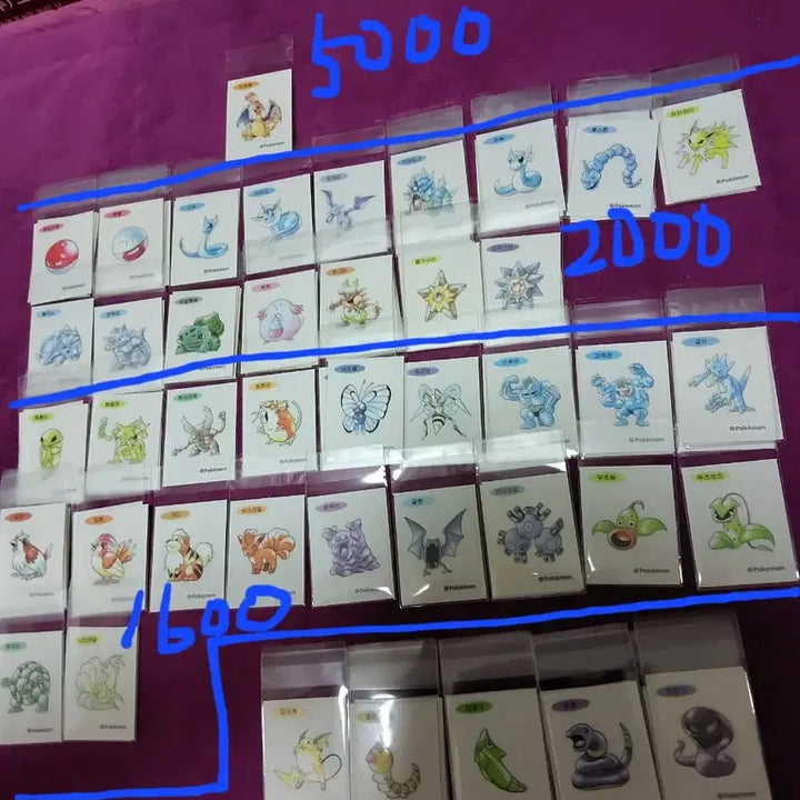 [BUNJANG] Pokemon 30th Anniversary Stickers / 포켓몬 띠부씰 신상 30주년 판매