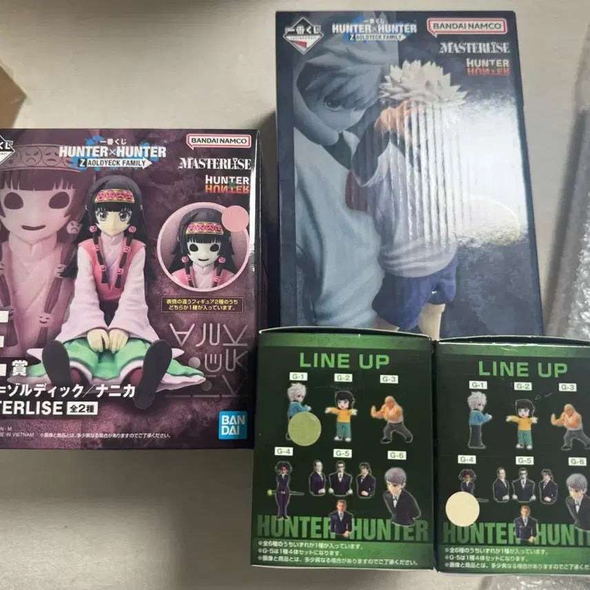 [BUNJANG] Hunter x Hunter Killua &amp; Nanika Figure Set (Sealed) / (미개봉) 헌터x헌터 키르아 나니카 G상 애기키르아 집사