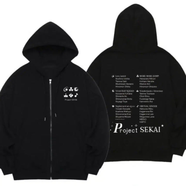 [BUNJANG] Project SEKAI SPAO Collaboration Hoodie Zip-up Jacket (Size L) / 프로젝트 세카이 스파오 콜라보 후드집업