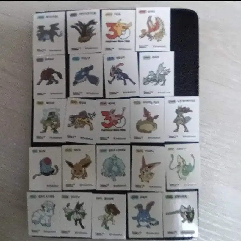 [BUNJANG] Pokemon 30th Anniversary Stickers Bundle (23 pcs) / 포켓몬 띠부씰 30주년 23개 일괄판매