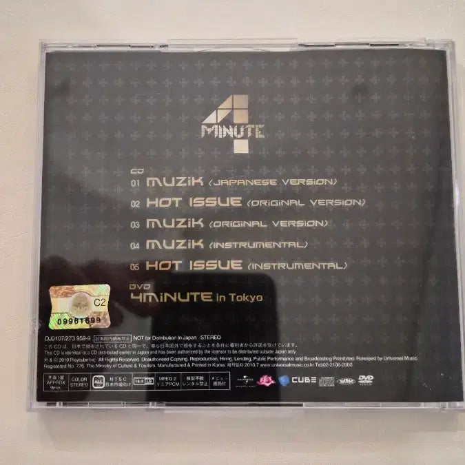 [BUNJANG] 4Minute MUZIK CD / 포미닛 4MINUTE MUZIK CD