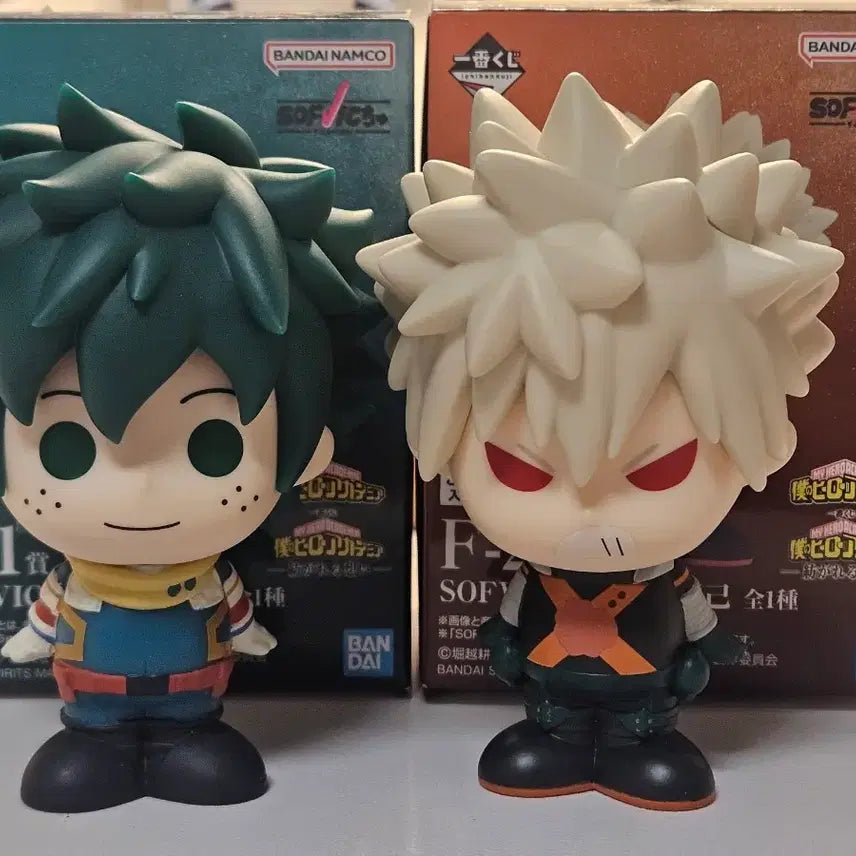 [BUNJANG] My Hero Academia Ichiban Kuji Sofubi Bakugo &amp; Midoriya Bundle Set / (일괄) 제일복권 히로아카 소프비  바쿠고 미도리야 일괄