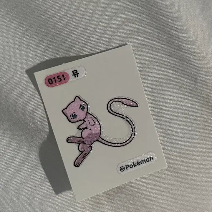 [BUNJANG] Pokemon Mew S-Shaped Sticker / 포켓몬스터 뮤 S자 띠부씰