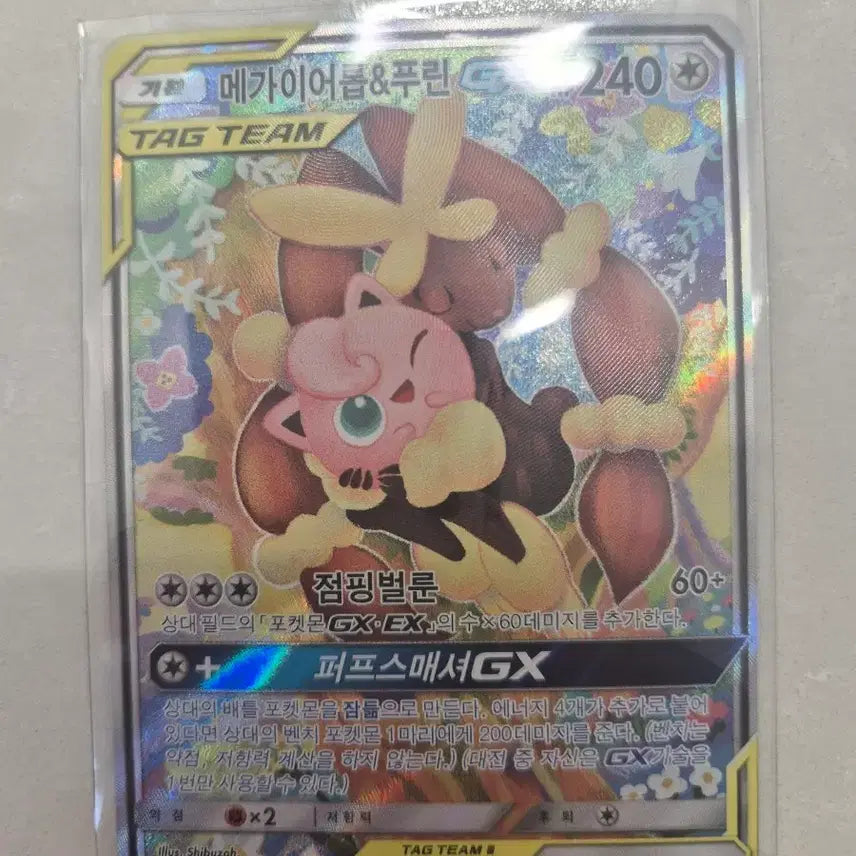 [BUNJANG] Pokemon TCG Tag Team Special Illustration Mega Aerodactyl &amp; Jigglypuff / 포켓몬카드 태그팀 특일 메가이어롭 푸린 판매 양도