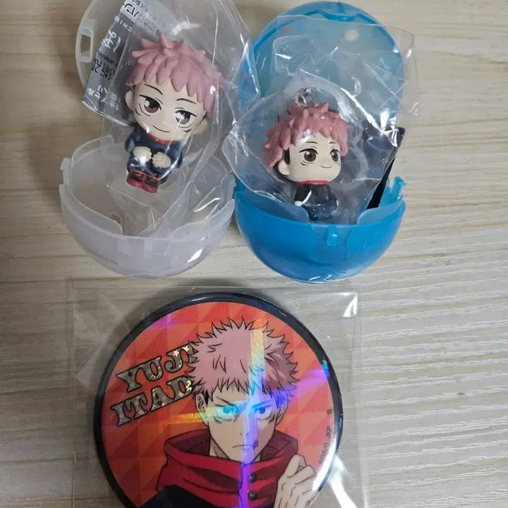 [BUNJANG] Jujutsu Kaisen Yuji Itadori Machiboke Badge Bundle Set / 주술회전 이타도리 유지 마치보케 메지루시 뱃지 일괄