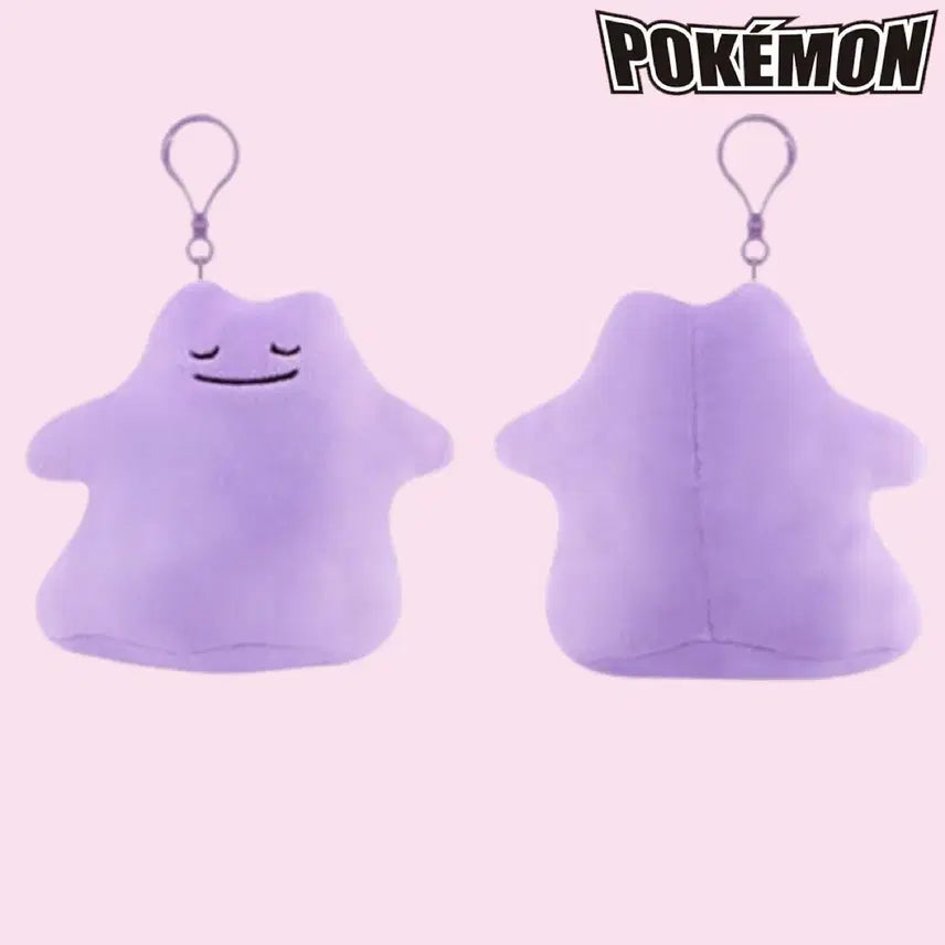 [BUNJANG] Pokemon Ditto Zzz Mochi Plush Keychain / 포켓몬스터 메타몽 스르륵 Zzz 모찌 인형 키링 택 O