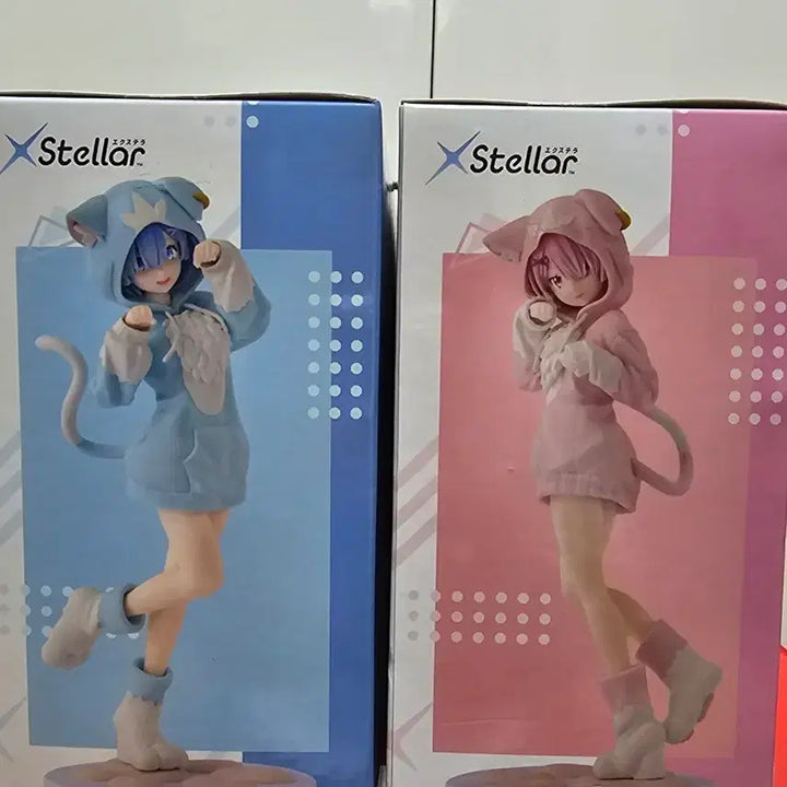 [BUNJANG] Re:Zero Ram &amp; Rem SEGA Stellar Figures Set / 리제로 렘&amp;람 SEGA Stellar 피규어 2종