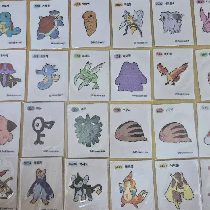 [BUNJANG] Pokemon Cards and Stickers Bundle Set / 포켓몬카드/띠부씰 일괄판매