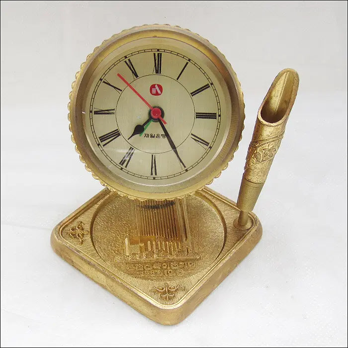 [BUNJANG] 1987 First City Bank Headquarters Relocation Commemorative Clock / 1987년 제일은행 본점 신축이전 기념 시계 (84)