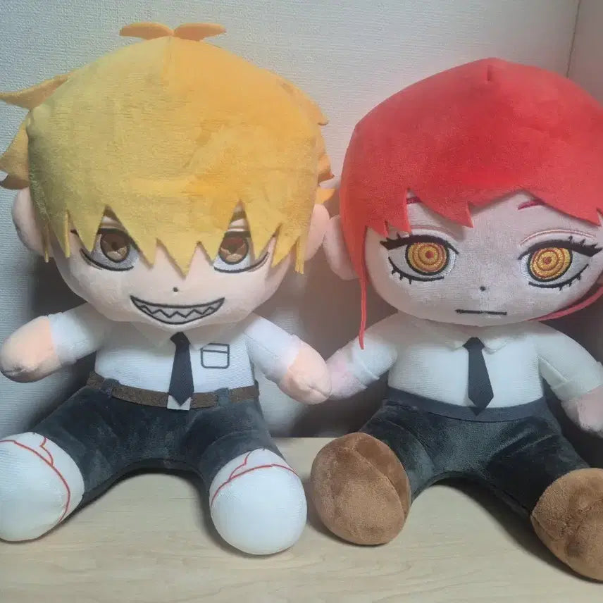 [BUNJANG] Chainsaw Man Denji &amp; Power Plush Set / 체인소맨 덴지 파워 인형 새제품