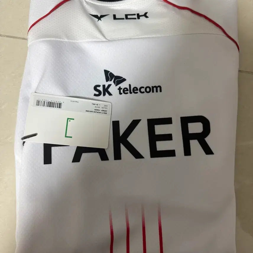 [BUNJANG] T1 Faker 2024 Worlds Jersey L / T1 티원 2024 페이커 월즈 롤드컵 유니폼 L