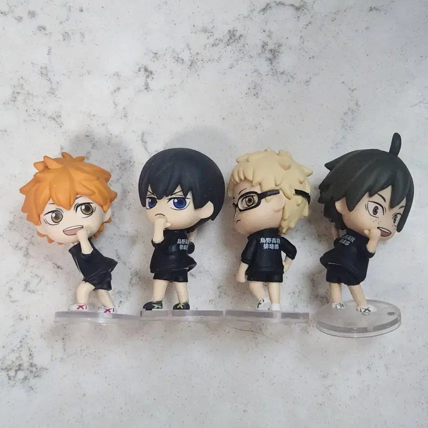 [BUNJANG] Haikyuu!! Look Back Series 1 Hinata Kageyama Tsukishima Yamaguchi Set / 하이큐 뒤돌아봐요 1탄 히나타 카게야마 츠키시마 야마구치