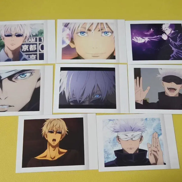 [BUNJANG] Jujutsu Kaisen Gojo Character Card Paper Set (8 Cards) / 고죠 파샤 카드 지류 8장 일괄 주술회전