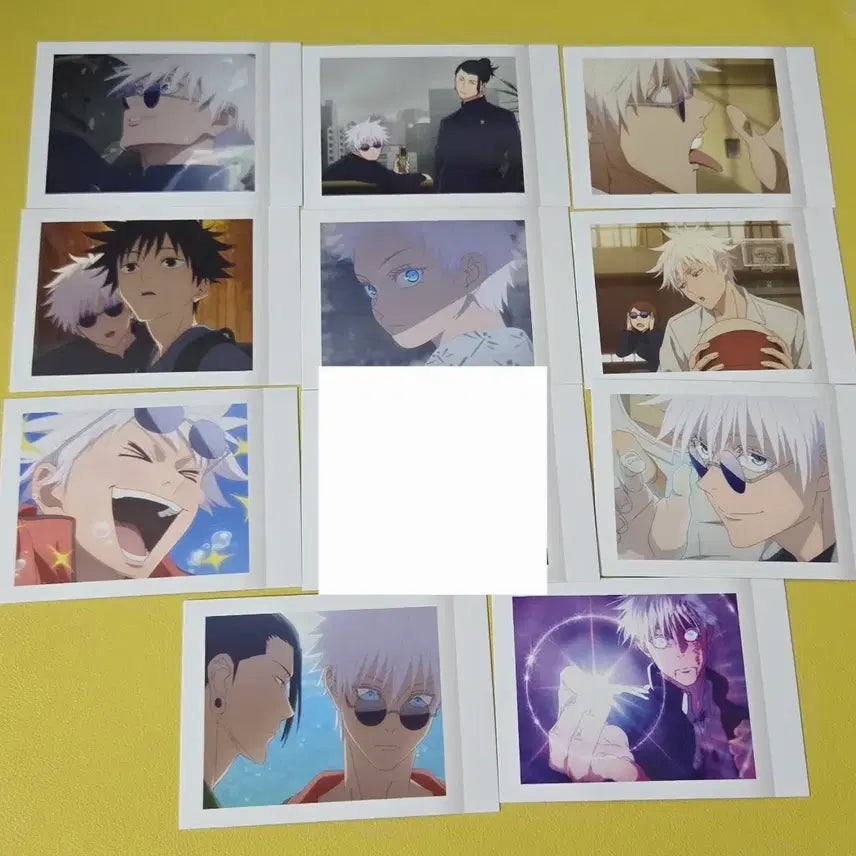 [BUNJANG] Jujutsu Kaisen Gojo Card Set (Paper) / 고죠 파샤 카드 지류 10장 일괄 주술회전