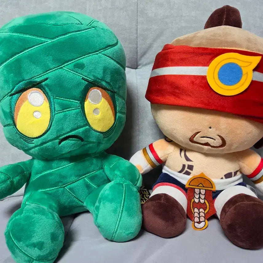 [BUNJANG] League of Legends Amumu &amp; Lee Sin 30cm Plush Toy Set / 리그오브레전드 아무무 및 리신 인형(30cm)