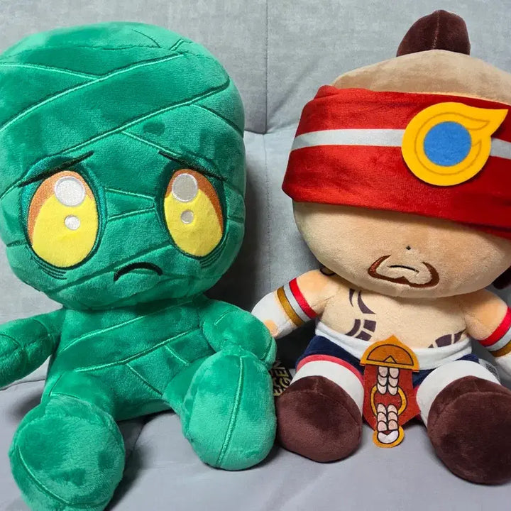 [BUNJANG] League of Legends Amumu &amp; Lee Sin 30cm Plush Toy Set / 리그오브레전드 아무무 및 리신 인형(30cm)