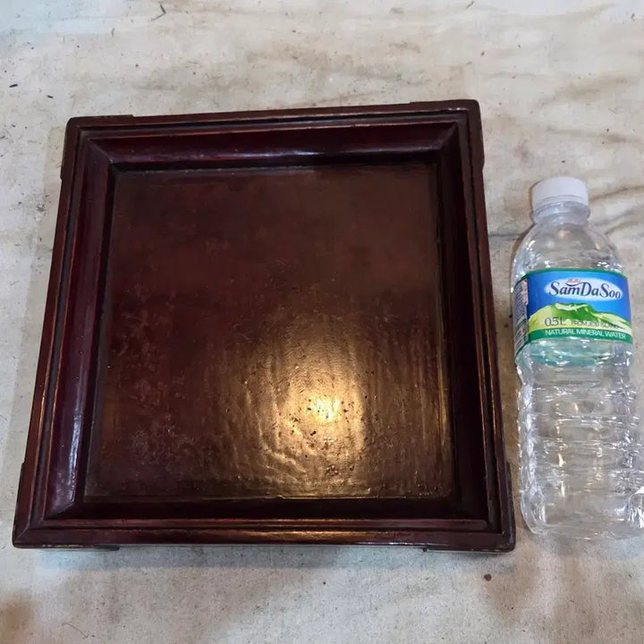 [BUNJANG] 100-Year Old Lacquered Chinese Quince Wood Accessory Box / 100년세월의 옻칠 괴목 나무 소품함