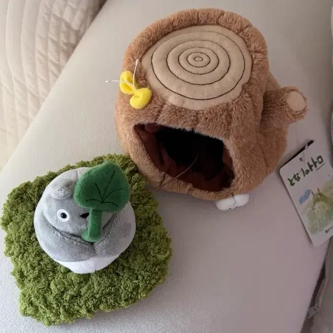[BUNJANG] Studio Ghibli Totoro Wooden Doll with Grass Coaster Bundle / 지브리 토토로 통나무인형 + 잔디코스터 일괄판매