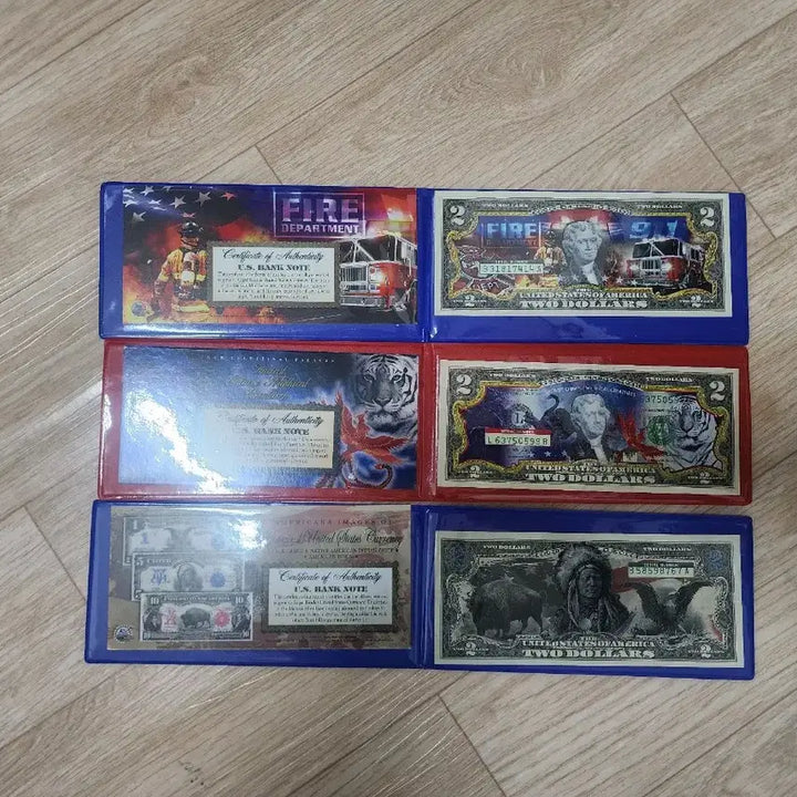 [BUNJANG] US Commemorative Bank Note Set (Red/Blue) - 3 Types / 미국 지폐 기념권 세트 (레드/블루)  3종