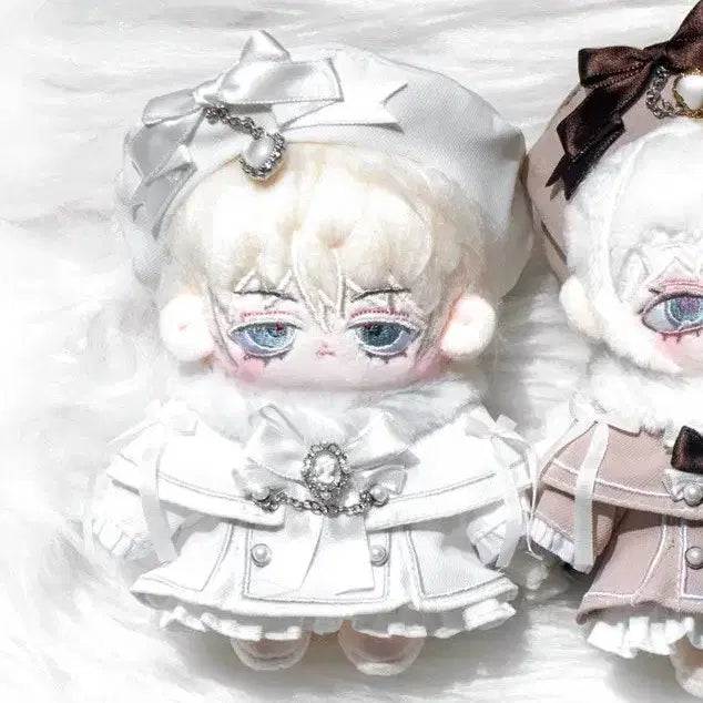 [BUNJANG] 10cm Doll Clothes WoobLe Rebbi White / 10cm 인형옷 우블 레브리 화이트