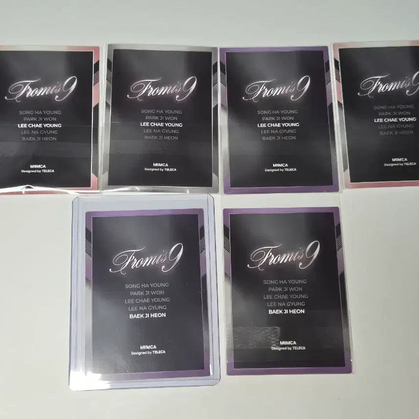 [BUNJANG] fromis_9 Tereca Baek Jiheon, Lee Chaeyoung Bundle Set 6 Photocards / 프로미스나인 테레카 백지헌, 이채영 카드 6장 일괄
