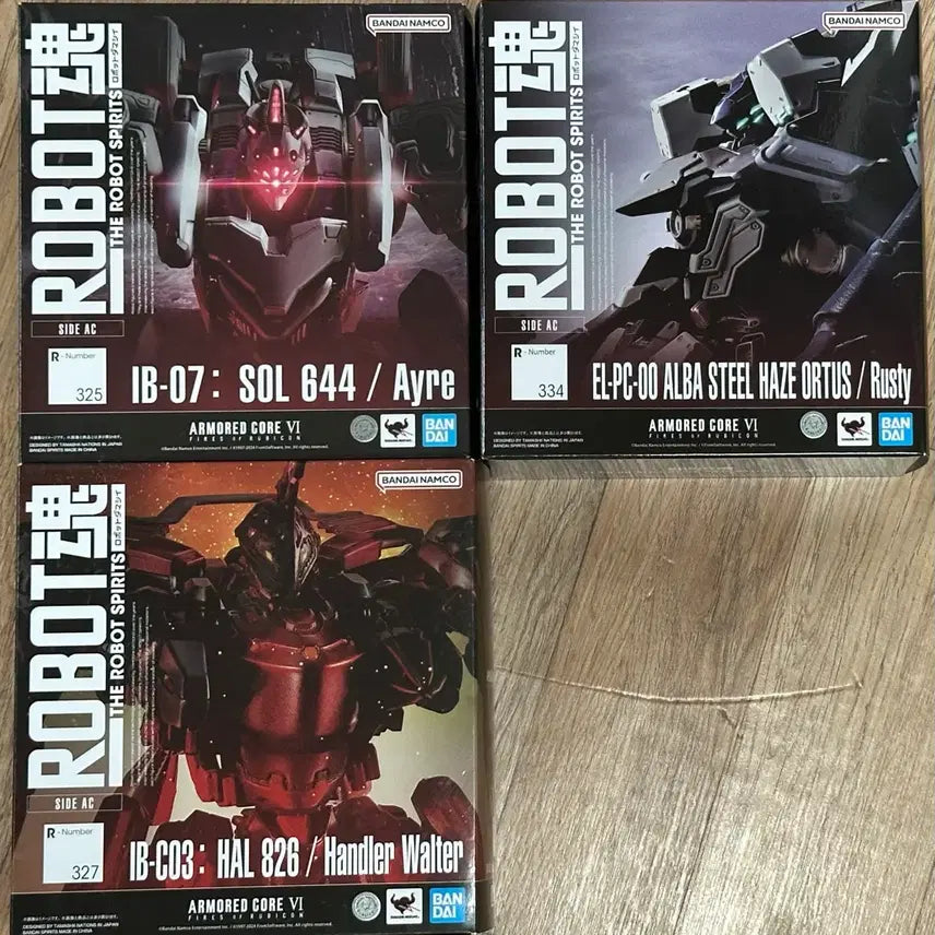 [BUNJANG] Robot Spirits Armored Core Ayre, Steelhaze Ortus, Handler Walt Bundle Set / 로봇혼 아머드코어 Ayre / 스틸헤이즈 오르투스 / 핸들러 월터 일괄