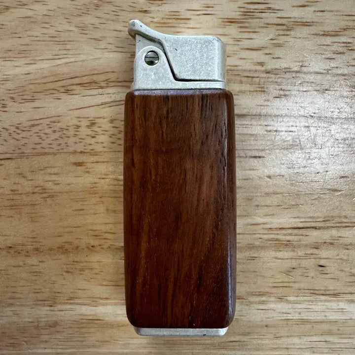 [BUNJANG] Antique Metal &amp; Wood Lighter (Grade S) / 고급 앤틱 메탈 &amp; 우드 라이터 (S급)
