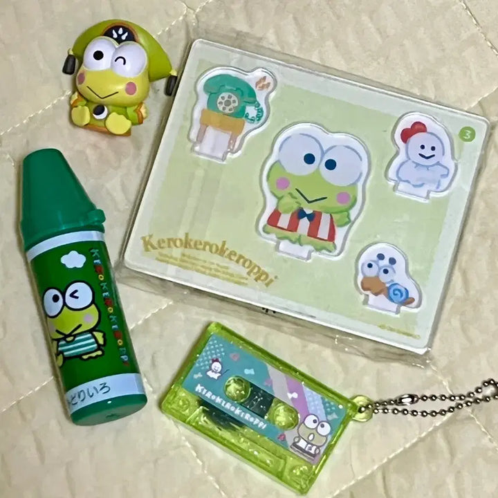 [BUNJANG] Keropii Gacha Acrylic Stand, Lip Balm Case, Cardcaptor Sakura Collaboration Set / 케로피 가챠 아크릴스탠드 립밥통 카드캡쳐 사쿠라 콜라보