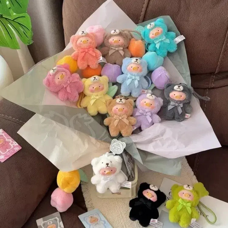 [BUNJANG] Lulu the Piggy "Whispers of Nature" Mini Plush Keychain - Beige / 루루 더 피기 인형 키링 미니 자연의 속삭임 베이지