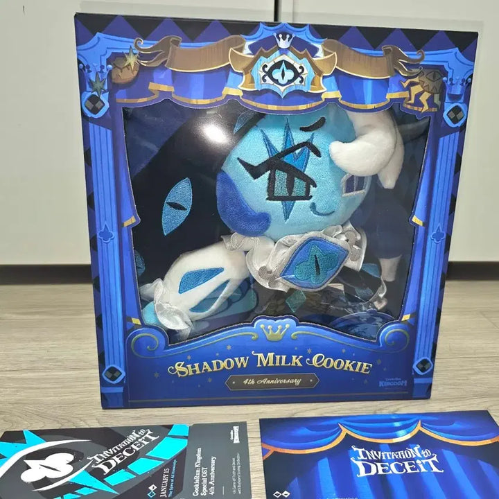 [BUNJANG] Cookie Run Kingdom Shadow Milk Cookie Plush (Includes Bonus) / 쿠키런 킹덤 쉐도우밀크 쿠키 인형 (특전포함)