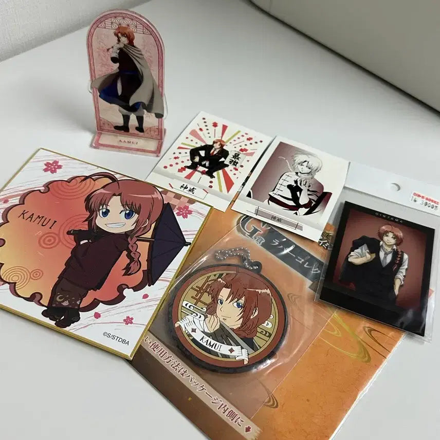 [BUNJANG] Gintama Kamui Bundle Set (Photocard, Acrylic Stand, Keyring, Shikishi) / 은혼 카무이 일괄 (포토카드,아크릴,키링,색지)