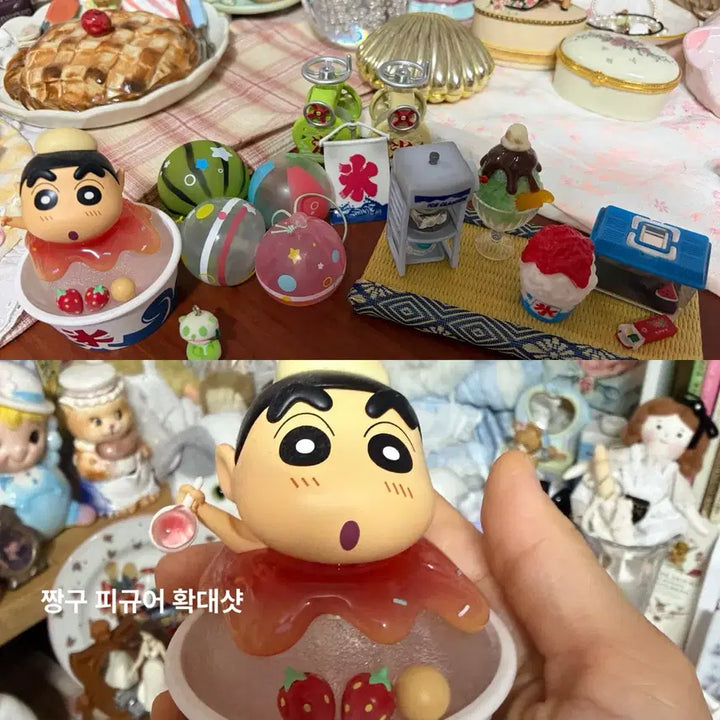 [BUNJANG] Crayon Shin-chan 52Toys Dessert Time Shaved Ice Figure Bundle Set / (가격제안 가능/일괄)짱구 52토이즈 디저트 타임 빙수피규어