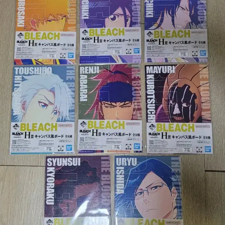 [BUNJANG] Bleach H-Con Canvas Board Set (8 Types) / 블리치 H상 캔버스 보드 8종 세트