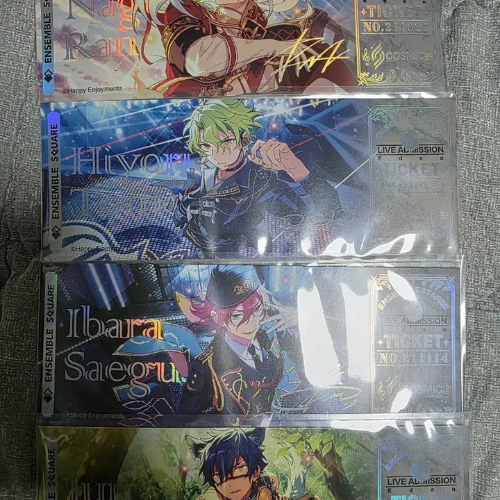 [BUNJANG] Ensemble Stars Ticket Bundle Set (4 pieces) / 앙상블 스타즈 티켓 4장 일괄