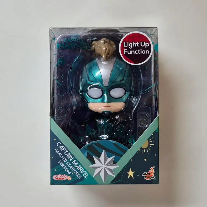 [BUNJANG] Hot Toys Cosbaby Captain Marvel (Masked Starforce Version) Bobble-Head Figure / 핫토이 코스베이비 캡틴 마블 (마스크 스타포스 버전)