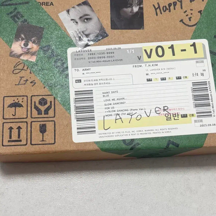 [BUNJANG] BTS V LAYOVER Album / 뷔 V 앨범 LAYOVER