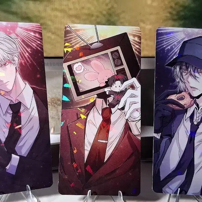[BUNJANG] Gye-dam Chul-geun Lee Ja-heon J3 Brown Hologram Illustration Card Set (3 Types) / 괴담출근 이자헌,J3,브라운  홀로그램 일러스트 카드 3종 세트
