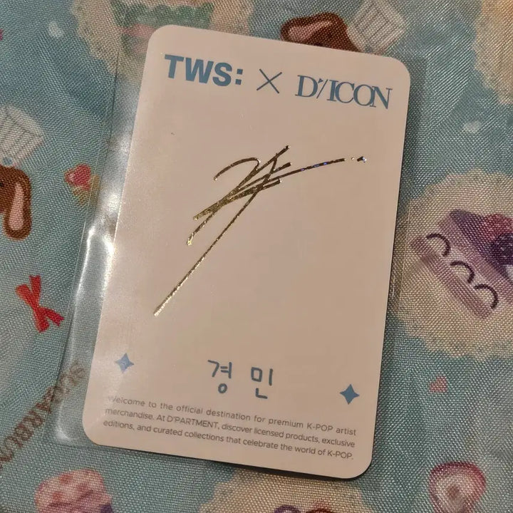[BUNJANG] TWS DICON POPUP Tokyo Photocard Kyungmin S / 투어스 디아이콘 팝업 도쿄 포카 판매 경민 / S