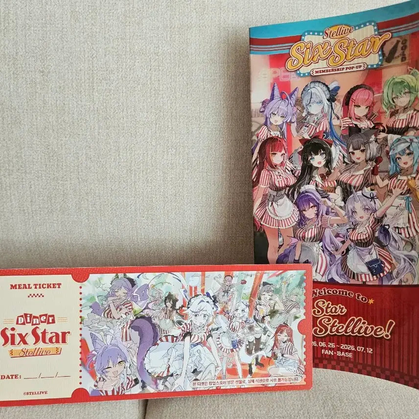 [BUNJANG] Stellive Six Star Bundle Set All Members / 스텔라이브 식스스타 특전 전멤버 일괄로 팝니다. 방문+멤버십 특전 포함