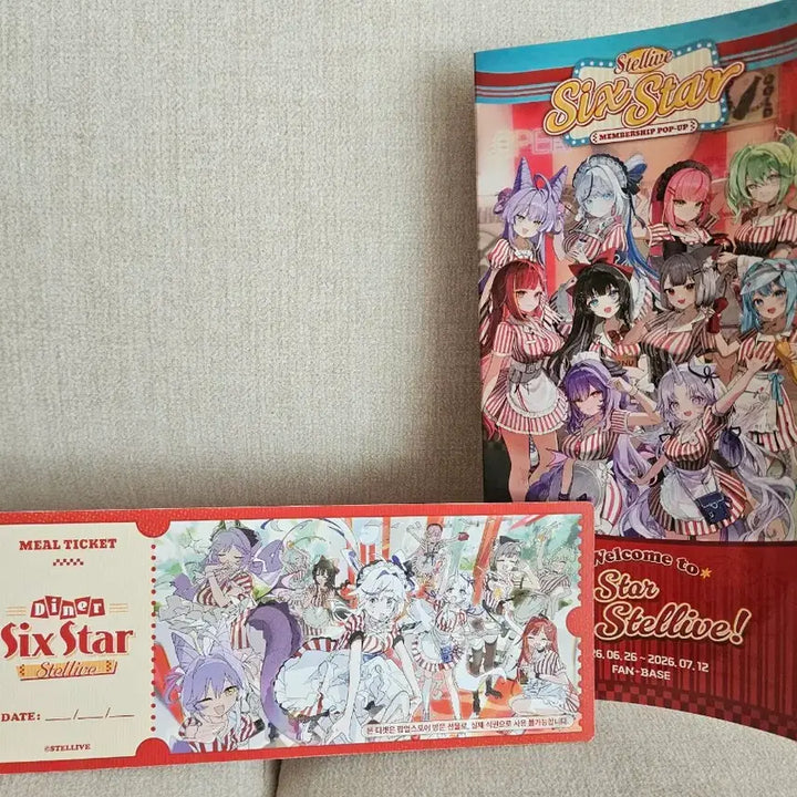 [BUNJANG] Stellive Six Star Bundle Set All Members / 스텔라이브 식스스타 특전 전멤버 일괄로 팝니다. 방문+멤버십 특전 포함
