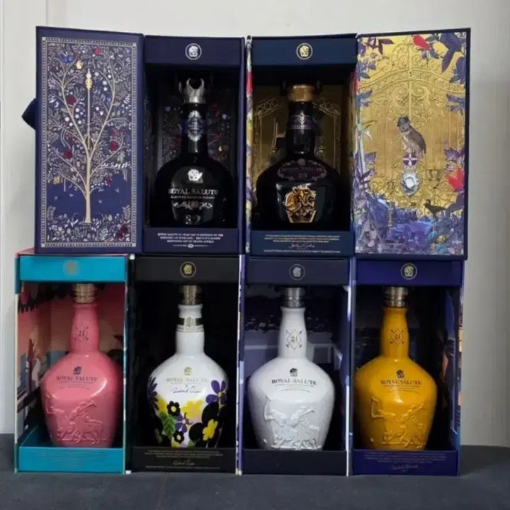 [BUNJANG] Royal Salute Whisky Empty Bottles Bundle Set / 로얄살루트 위스키 공병 일괄
