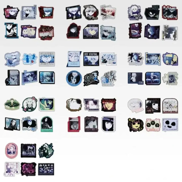 [BUNJANG] Hunter x Hunter Zoldyck Family Sticker Set (10종) / (전10종) 헌터헌터 제일복권 조르딕가문 스티커모음