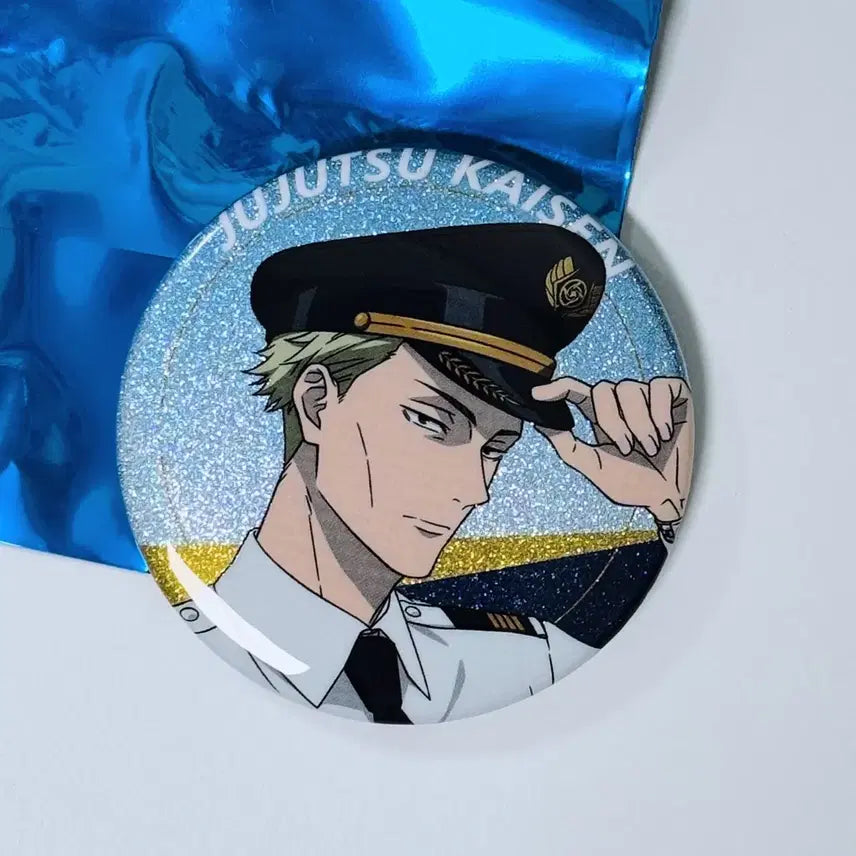 [BUNJANG] Jujutsu Kaisen Haneda Airport Garden Collab Glitter Can Badge Nanami Kento / 주술회전 하네다 에어포트 가든 콜라보 글리터 캔뱃지 나나미 켄토