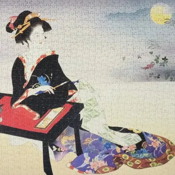 [BUNJANG] Haruyo Morita Kimono Geisha Jigsaw Puzzle Set / 하루요모리타 기모노 게이샤 직소퍼즐 세트