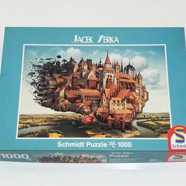 [BUNJANG] Jacek Yerka Flying Castle 1000-Piece Jigsaw Puzzle / 하늘을 나는 성 야첵 예르카 직소퍼즐 1000피스