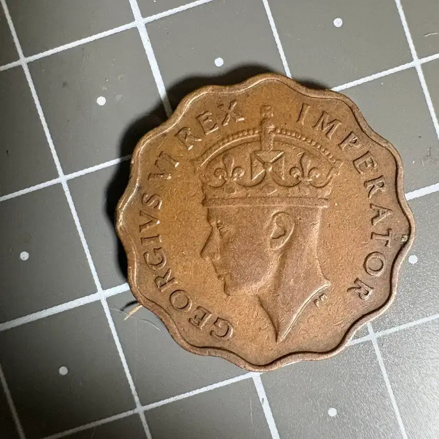 [BUNJANG] 1945 King George VI Cyprus 1 Piastre Coin / 1945 조지 6세 사이프러스 1 피아스트리 주화